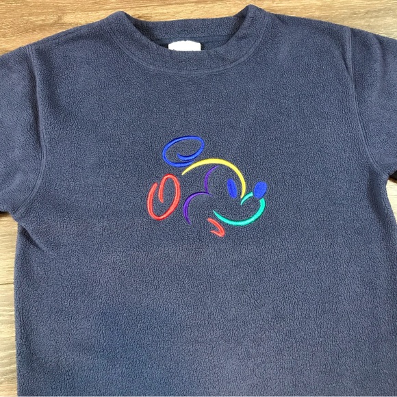 Walt Disney World Women’s Pullover Multicolor Embroidered Mickey Mouse Sweater S - Picture 2 of 5